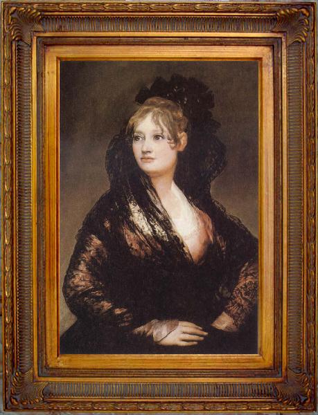 framed  Francisco de Goya Portrait of Dona Isbel de Porcel, Ta143